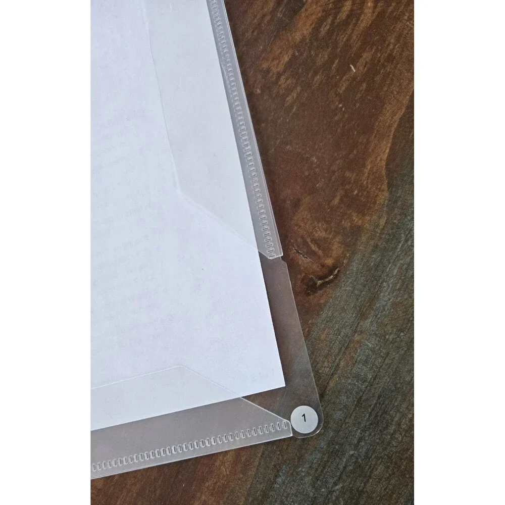 20 Pack Open Sheet Protectors 11 Hole No Glare for 3 Ring Binder A4 Letter